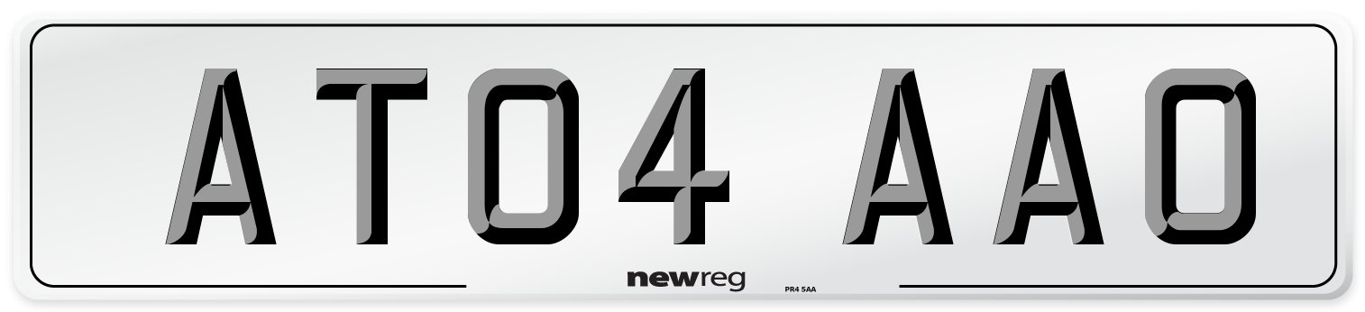AT04 AAO Number Plate from New Reg
